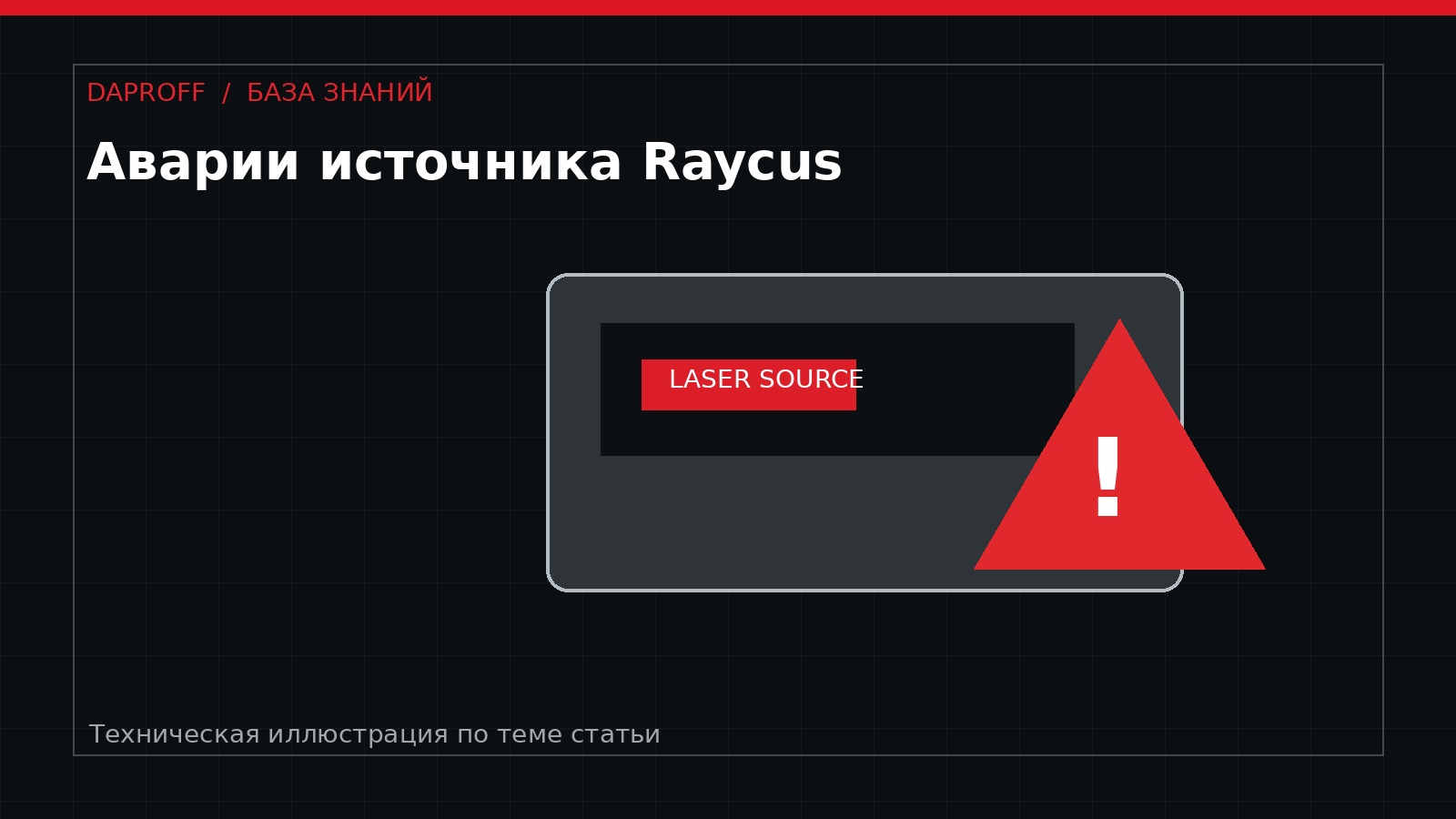 Ошибки лазерного источника Raycus: что означают аварии